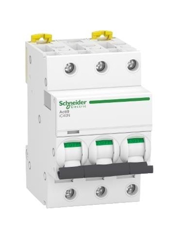 Schneider Electric Circuit breaker iC40N 3 Pole C characteristic 16A 6/10kA breaking capacity Icu