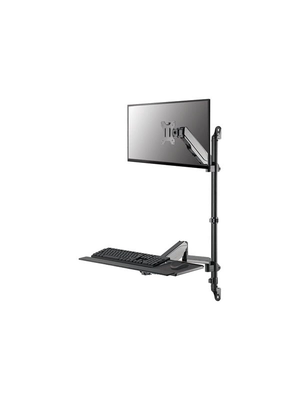 Neomounts WL90-325BL1 mounting kit - sit-stand workstation - for LCD display / keyboard / mouse - black