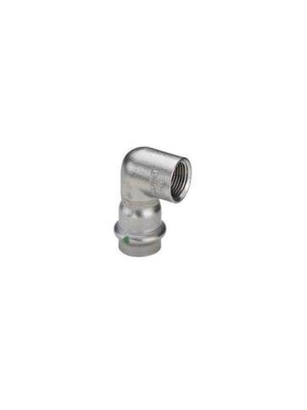 Viega Sanpress inox adapter elbow 90° 18 mm x 3/4"