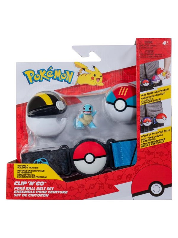 Alternativ bild 0 för Pokemon CLIP N GO BELT SET SQUIRTLE