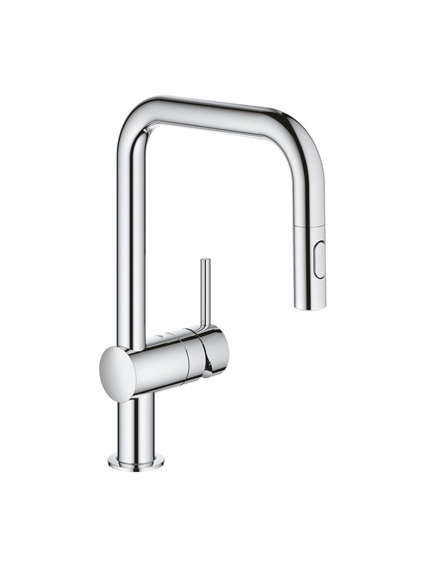 Grohe Minta Kitchen faucet with pull-out U-spout Chrome