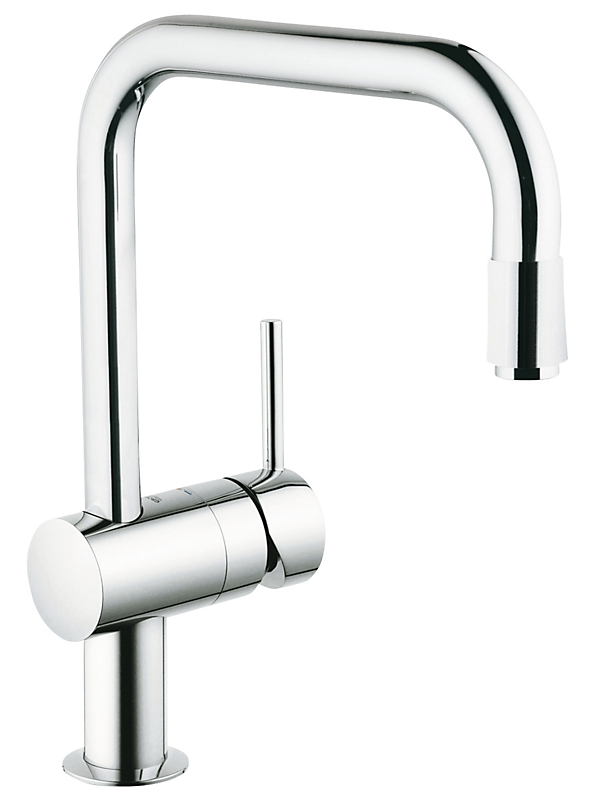 Produktfoto för GROHE Minta, Krom, Hävarm, Single, Keramiska, 4,6 cm, 360°