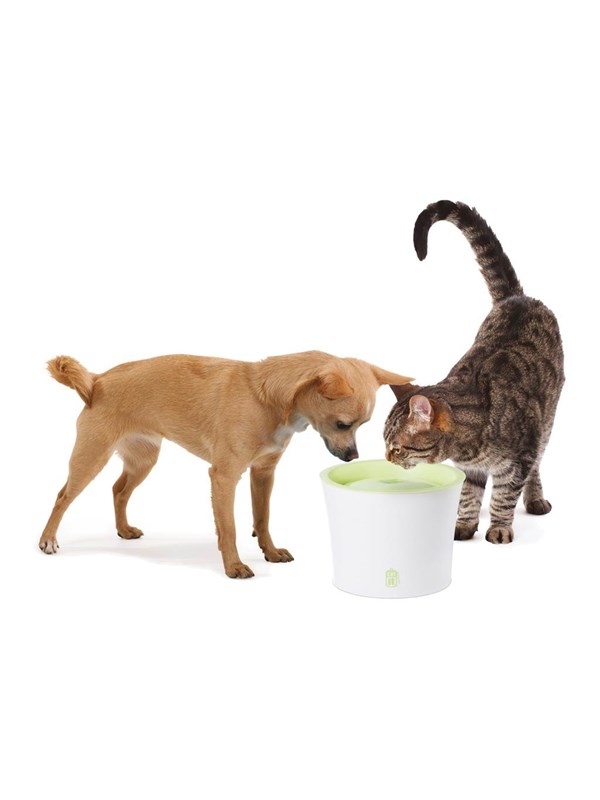 Catit Design White/Lime Drinking Fountain 3 ltr