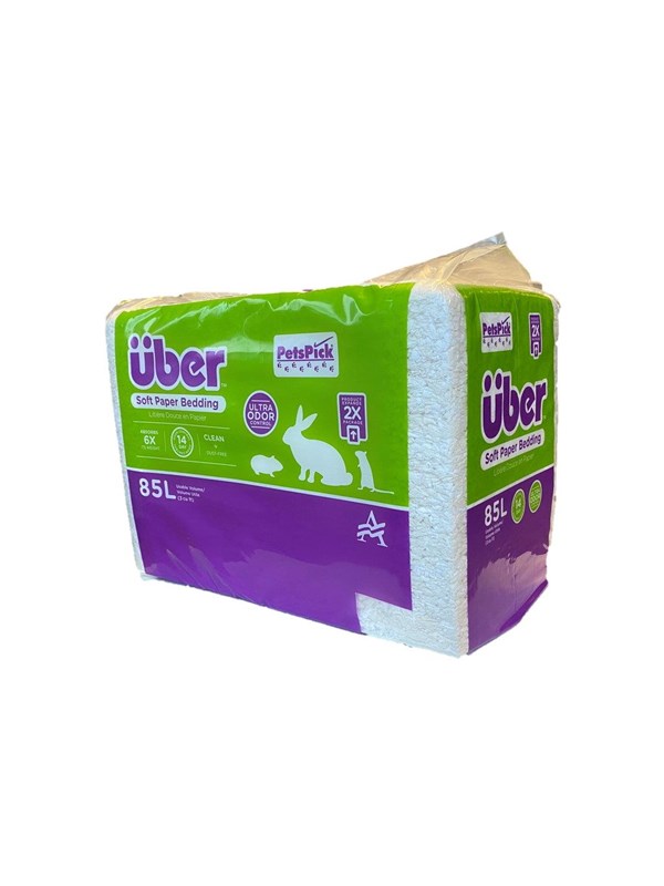 Über Paper Bedding 85 L White