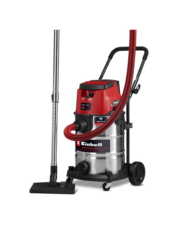 Produktfoto för Einhell TP-VC 36/30 S Auto Solo, 36 W, Trummdammsugare, Torr&våt, 30 l, Skum, Aqua-filtrering - SOLO
