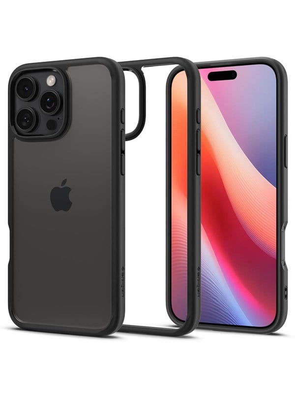 Spigen Crystal Hybrid - Matte Black - iPhone 16 Pro Max - Köp för SEK 159 - Spara 20%
