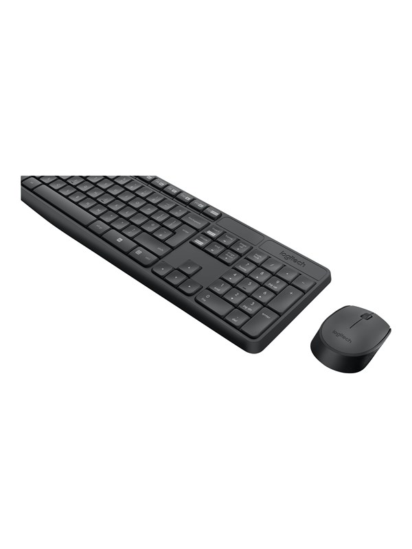 Logitech Mk235 Keyboard And Mouse Set Portuguese Input Device Tastatur & Mus Set Portugisiska Svart