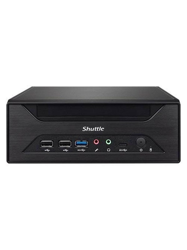 Produktfoto för Shuttle XPC slim XH610 - Barebone - Slim-PC - LGA1700-uttag - Intel H610 - ingen CPU - RAM 0 GB - Gigabit Ethernet, 2.5 Gigabit Ethernet - svart