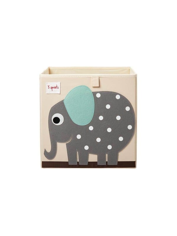 3 Sprouts Storage Box - Gray Elephant