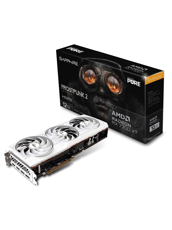 Sapphire Radeon Rx 7700 Xt Pure Oc Frostpunk 2 12gb Gddr6 Ram Grafikkort