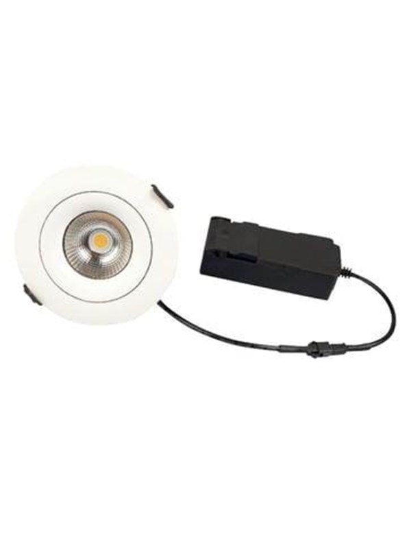 Scan Products Sabina Low Profile Downlight 5.4W 4000K Ra90 IP44 Matt white