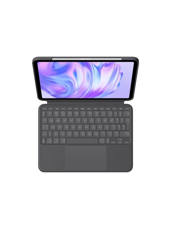 Logitech Combo Touch For Ipad Pro 11 " M4 & Ipad Pro 11 " Gen 1/2/3/4 Graphite Tastatur & Folio Set Engelska Storbritannien Grå