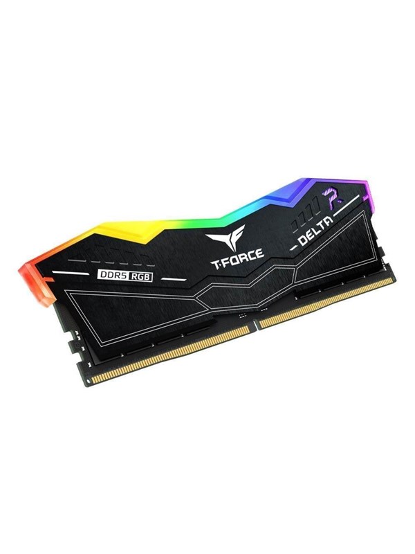 Team Group T Force Delta Rgb Ddr5 5600 16gb Cl38 Single Channel 1 Pcs Amd Expo & Intel Xmp Svart Med Rgb