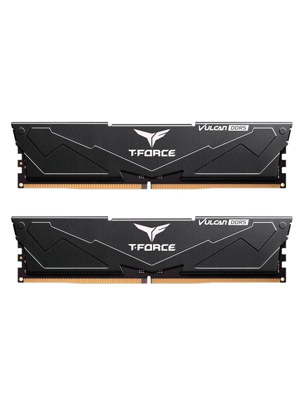 Team Group T Force Vulcan Ddr5 6000 64gb Cl38 Dual Channel 2 Pcs Amd Expo & Intel Xmp Svart