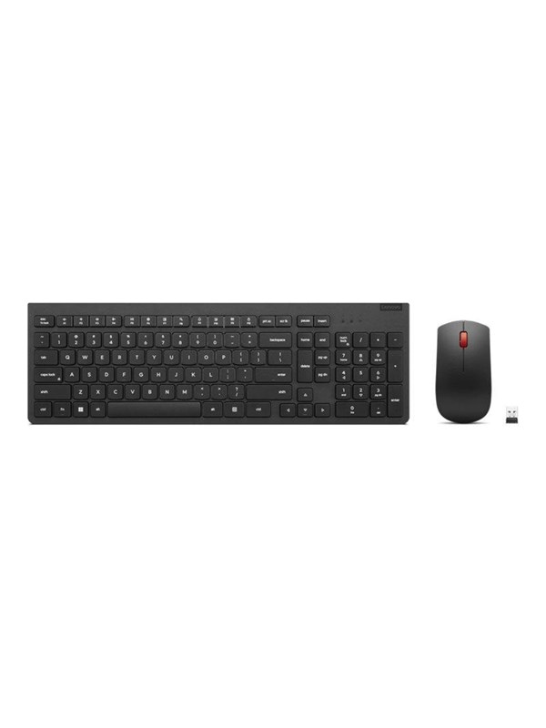 Lenovo Essential Wireless Combo Gen 2 Keyboard And Mouse Set Uk Black Input Device Tastatur & Mus Set Engelska Storbritannien Svart