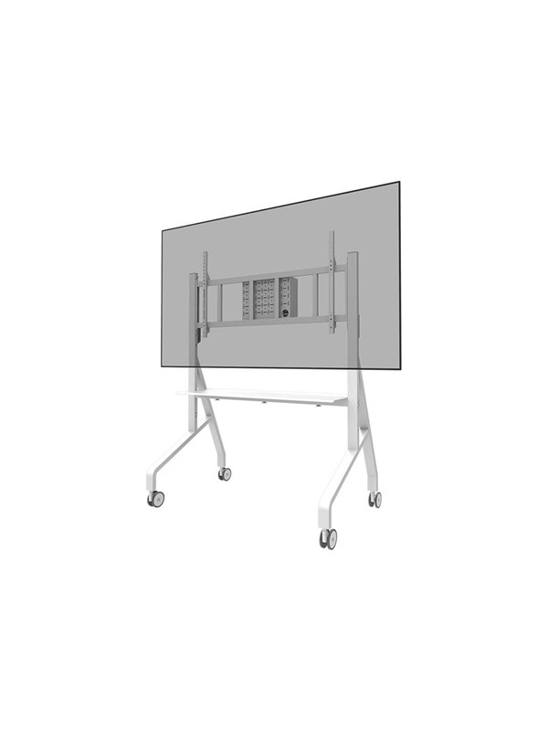 Neomounts FL50-575WH1 cart - sturdy - for display stand - floor stand - white - Max 125 kg - recommended for 65"-110"