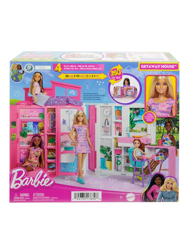 Barbie Getaway Doll House & Doll