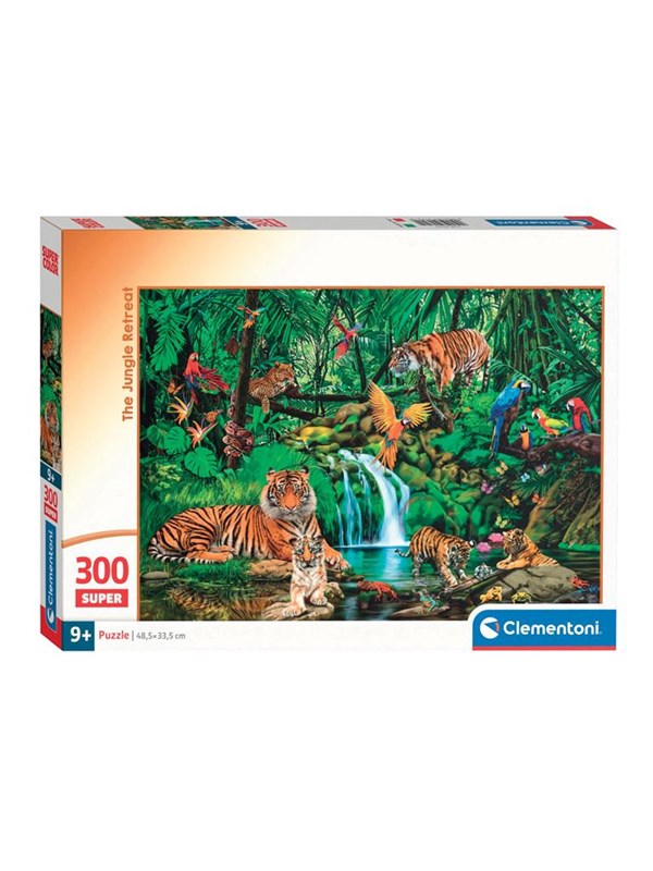 Clementoni Jigsaw Puzzle Super Color The Jungle Retreat 300pcs. Golv