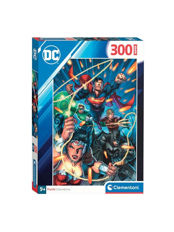 Clementoni Jigsaw Puzzle Super Color DC Comics Justice League 300pcs. Golv