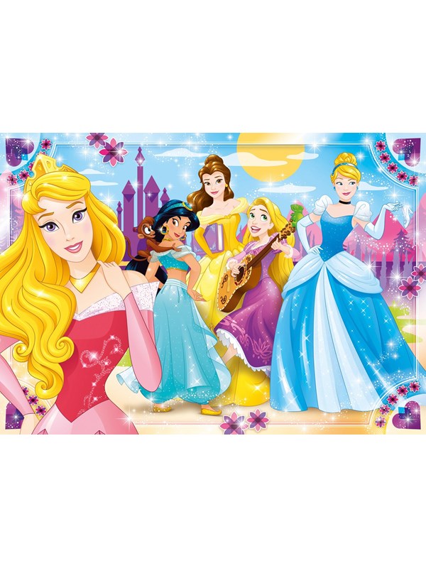 Clementoni Jigsaw Puzzle Super Color Maxi Disney Princess 104pcs. Golv