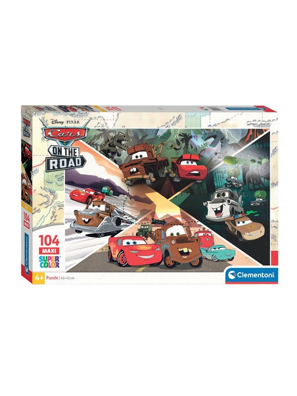 Clementoni Jigsaw Puzzle Super Color Maxi Disney Cars 104pcs. Golv