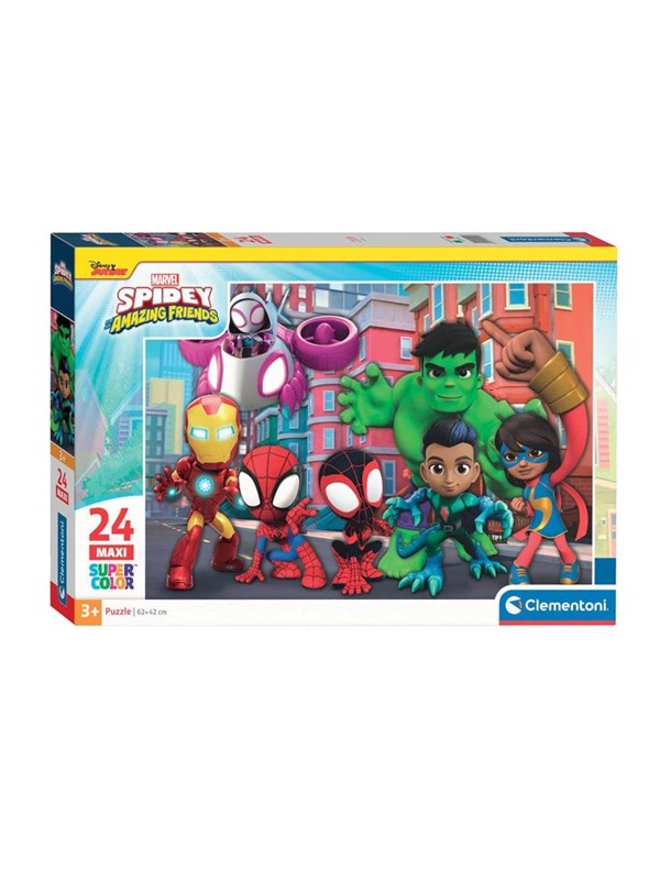 Clementoni Jigsaw Puzzle Super Color Maxi Spidey 24 pcs. Golv