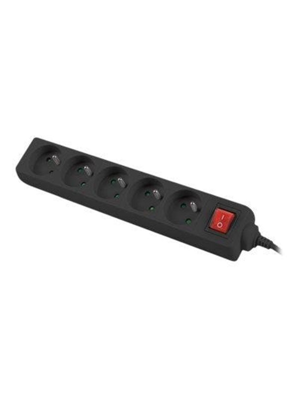 Lanberg PS1-05E-0300-BK - power strip - 2500 Watt