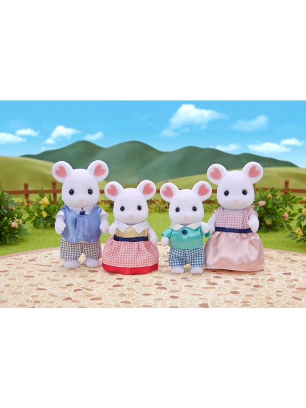 Sylvanian Families Marshmallow Mouse Family