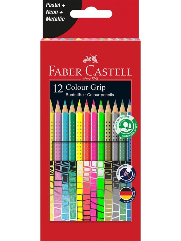 Faber-Castell CP Colour Grip special col. set box/12x