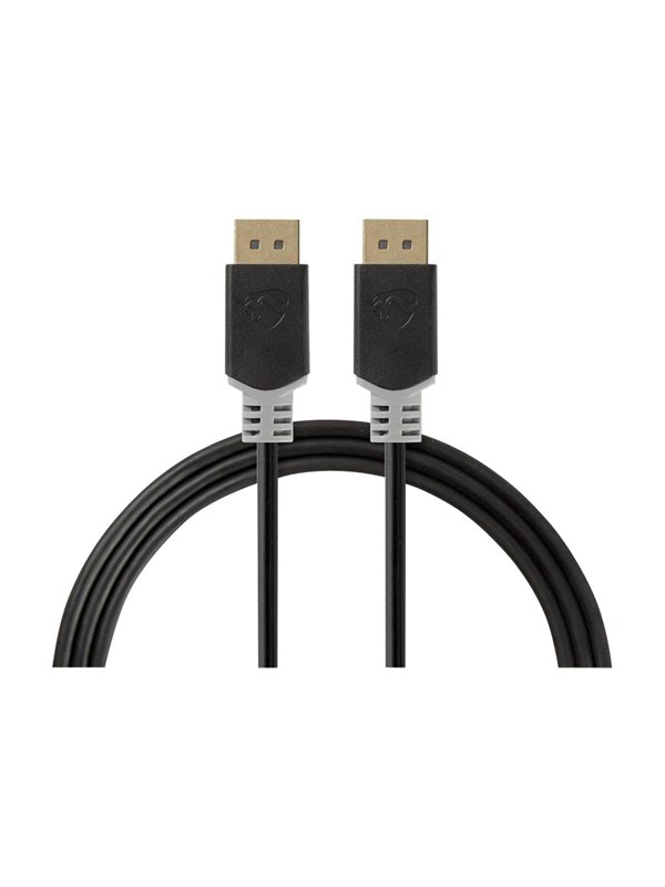 Produktfoto för Nedis DisplayPort hane till DisplayPort hane, 8K, 3m - Grå