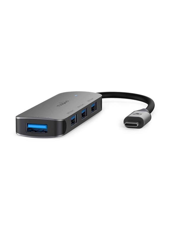 Produktfoto för Nedis USB-hubb - Grå