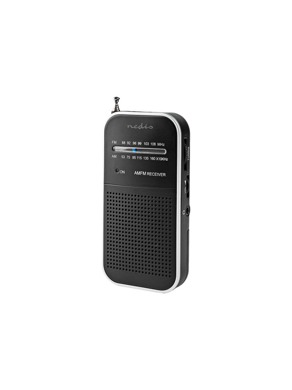 Produktfoto för Nedis RDFM1110SI, Bärbar, Analog, AM, FM, 87,5 - 108 MHz, 530-1600 kHz, 0,5 W