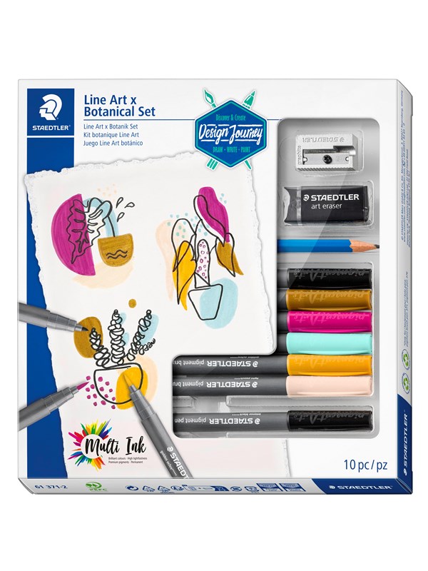 Produktfoto för Staedtler LineArt & Botanical Set, 10 styck, Låda
