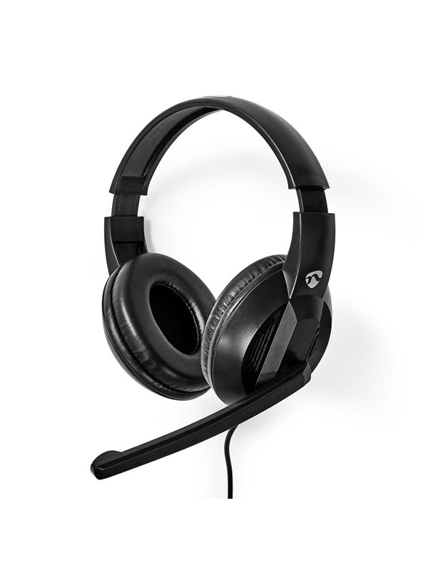 Produktfoto för NEDIS Datorheadset CHSTU210BK USB-A/C