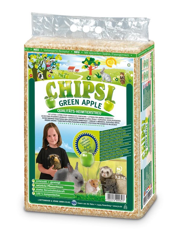 Chipsi JRS Petcare - Plus Apple Bedding shavings 3.2kg