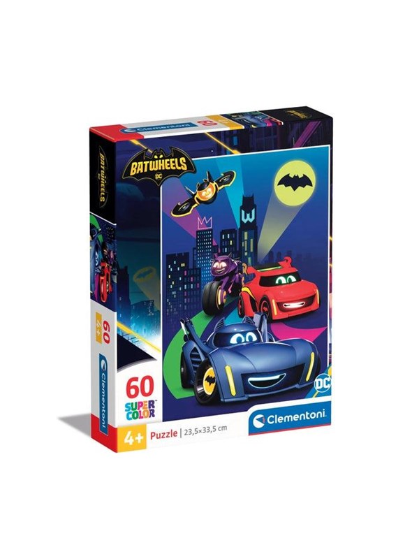 Clementoni Jigsaw Puzzle Super Color Batwheels 60 pcs. Golv