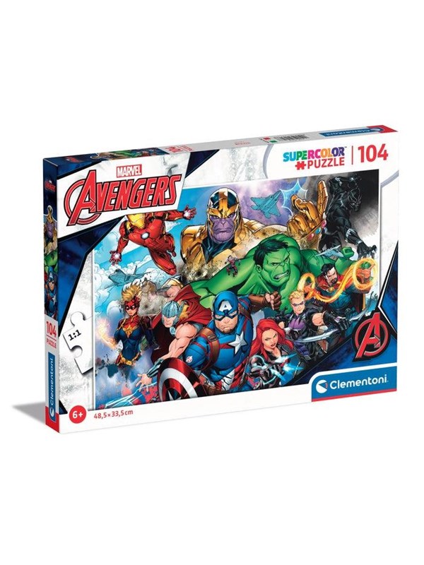 Clementoni Jigsaw Puzzle Super Color Avengers 104pcs. Golv