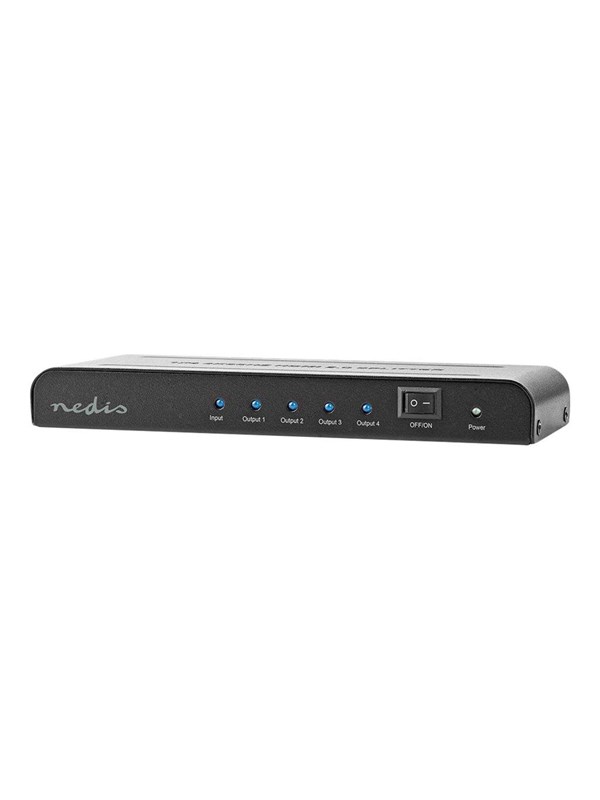 Nedis VSPL3474AT - video/audio splitter - 4 ports