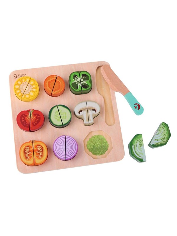 Classic World Wooden Cutting Vegetables 20pcs.