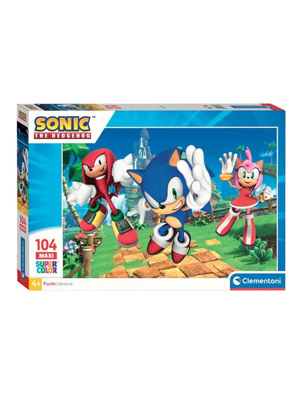 Clementoni Jigsaw Puzzle Super Color Maxi Sonic 104pcs. Golv