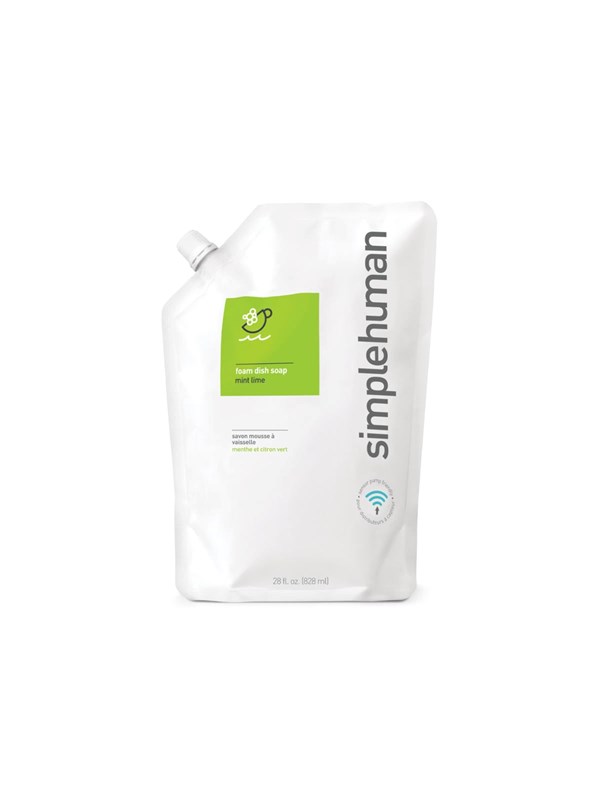 Simplehuman 828 ml skumdiskmedel refillpåse, mynta lime