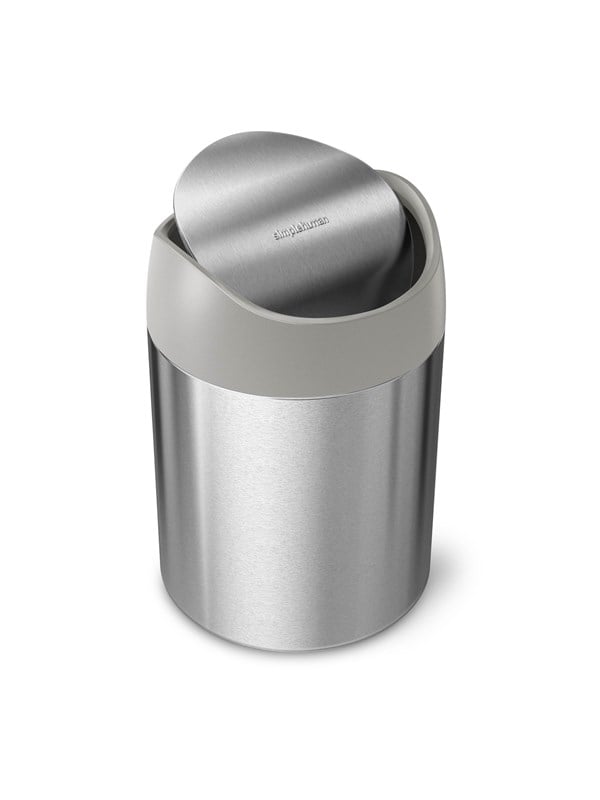 Simplehuman 1,5L minipapperskorg, borstad