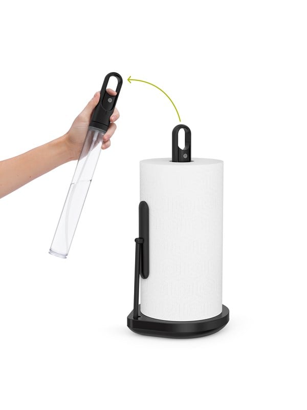 Simplehuman kökspappershandduk med rengöringspump, svart