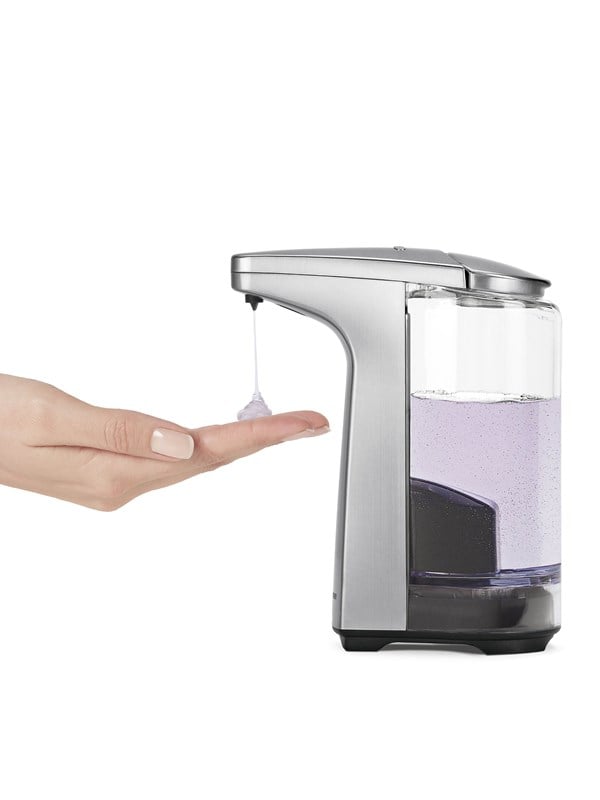 Simplehuman 237 ml sensorpump, borstat nickel