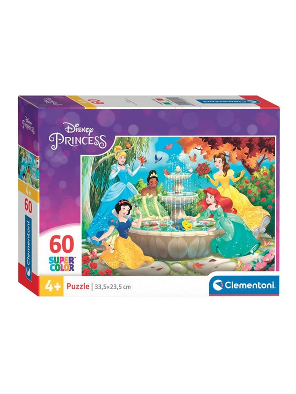 Clementoni Jigsaw Puzzle Super Color Disney Princess 60 pcs. Golv