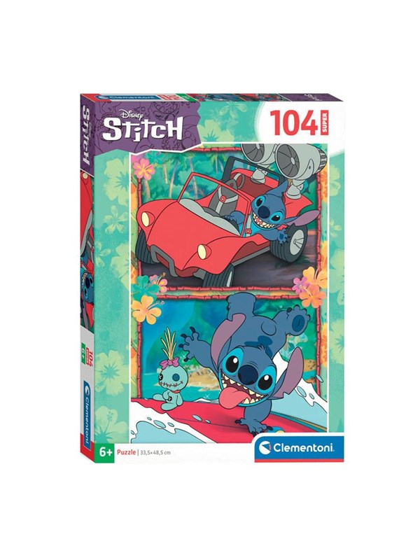 Clementoni Jigsaw Puzzle Super Color Disney Stitch 104pcs. Golv