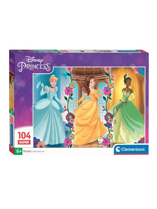 Clementoni Jigsaw Puzzle Super Color Disney Princess 104pcs. Golv