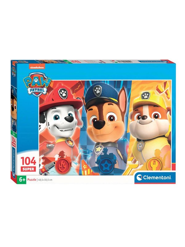 Clementoni Jigsaw Puzzle Super Color PAW Patrol Close Up 104 pcs. Golv