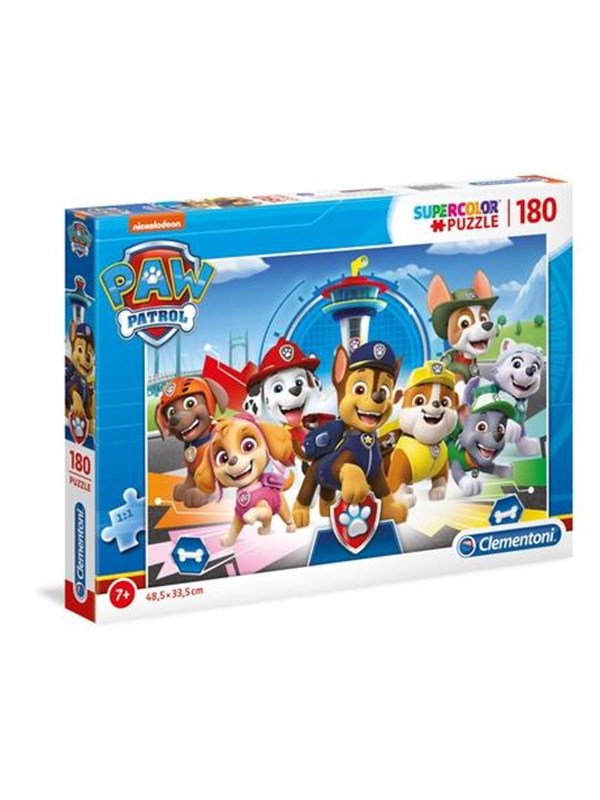 Clementoni Jigsaw Puzzle Super Color PAW Patrol 180pcs. Golv