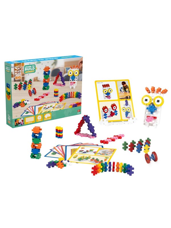 Produktfoto för Plus-Plus BIG Learn to Build 3D Byggsats (Aktivitetsset)